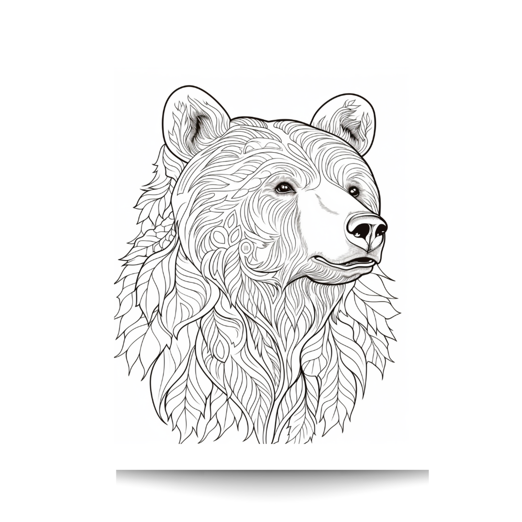 Alaskan Wildlife Adult Coloring Book
