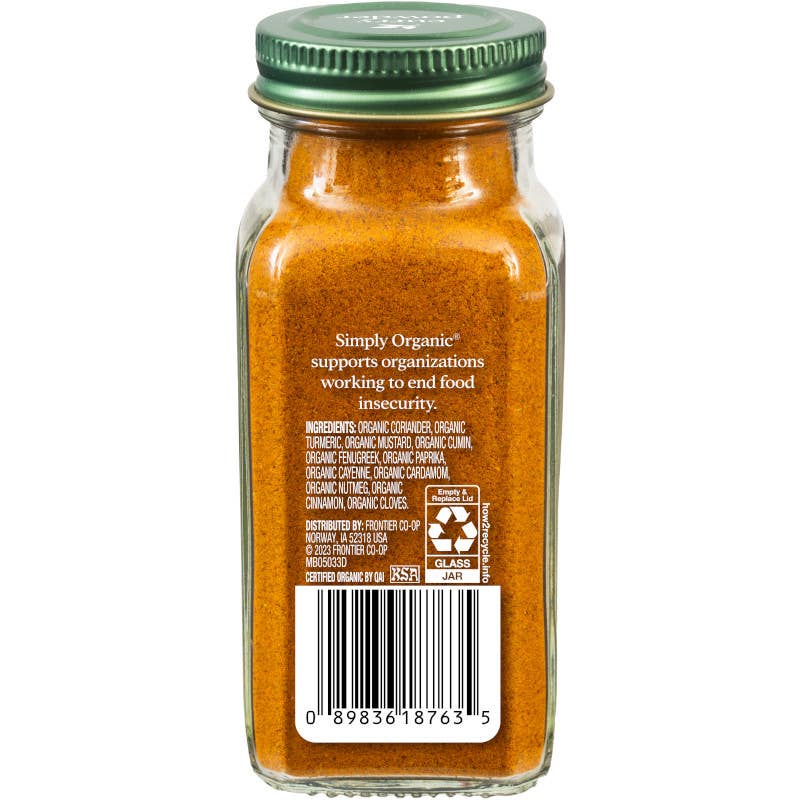 Simply Organic Curry Powder, Certified Organic