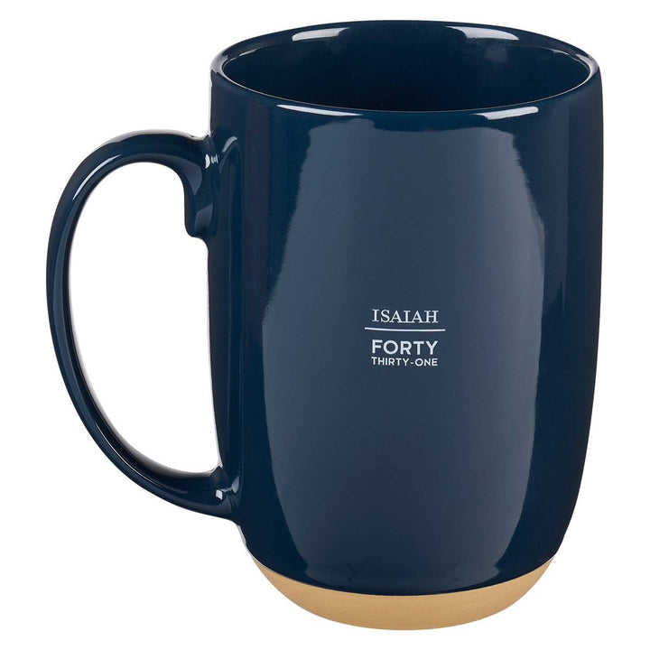 Mug Navy Wings like Eagles Isa. 40:31