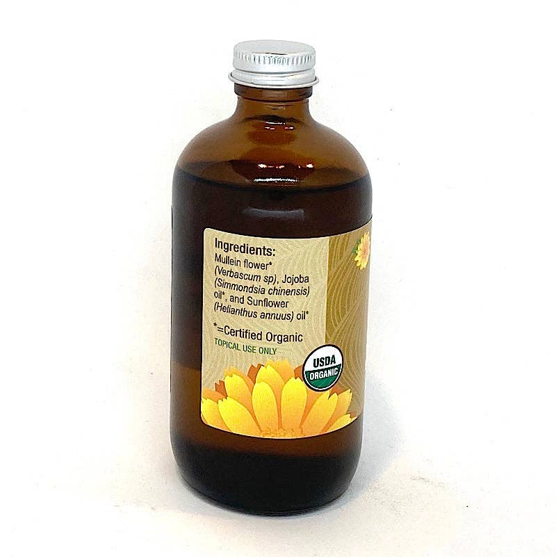 Certified Organic Pure Mullein Flower Infused Oil