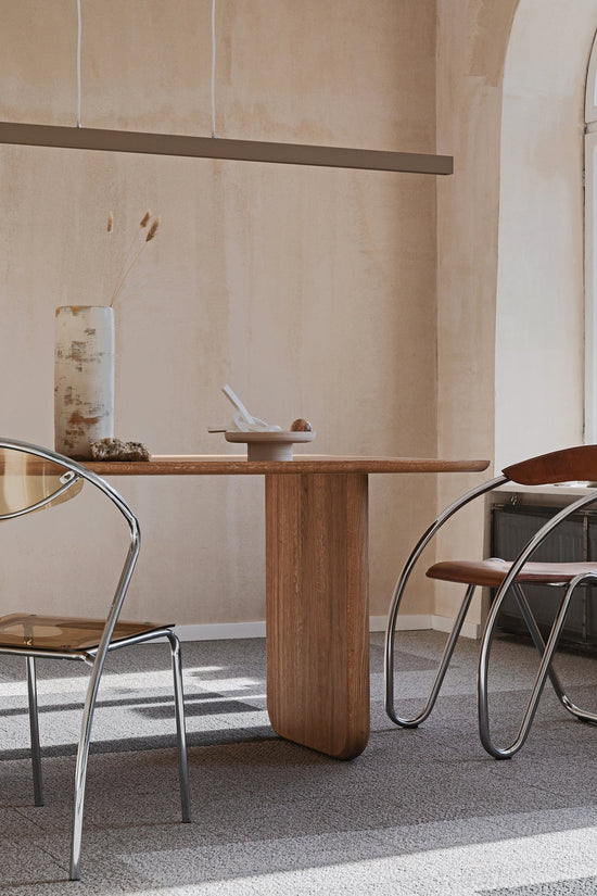 Oval Solid Wood Dining Table