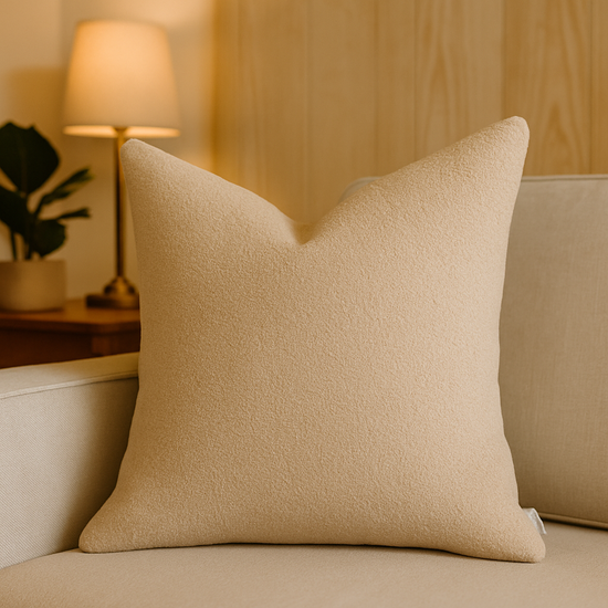 Homey Cozy Throw Pillow – Soft Neutral