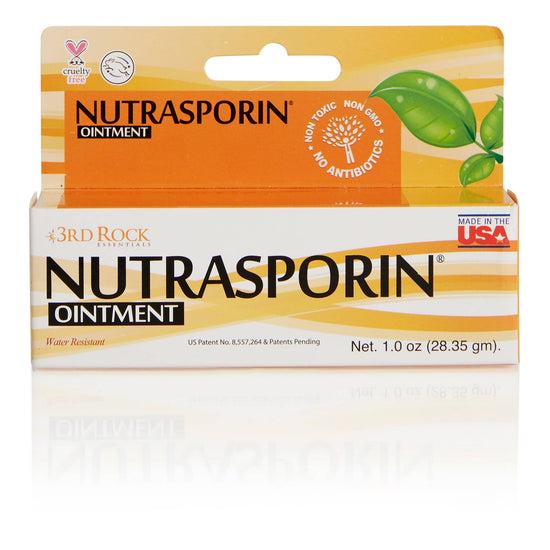 NUTRASPORIN® Beeswax Ointment – Natural Antibiotic Alternative with Chelated Silver Oxide (Water-Resistant, Vegetarian)