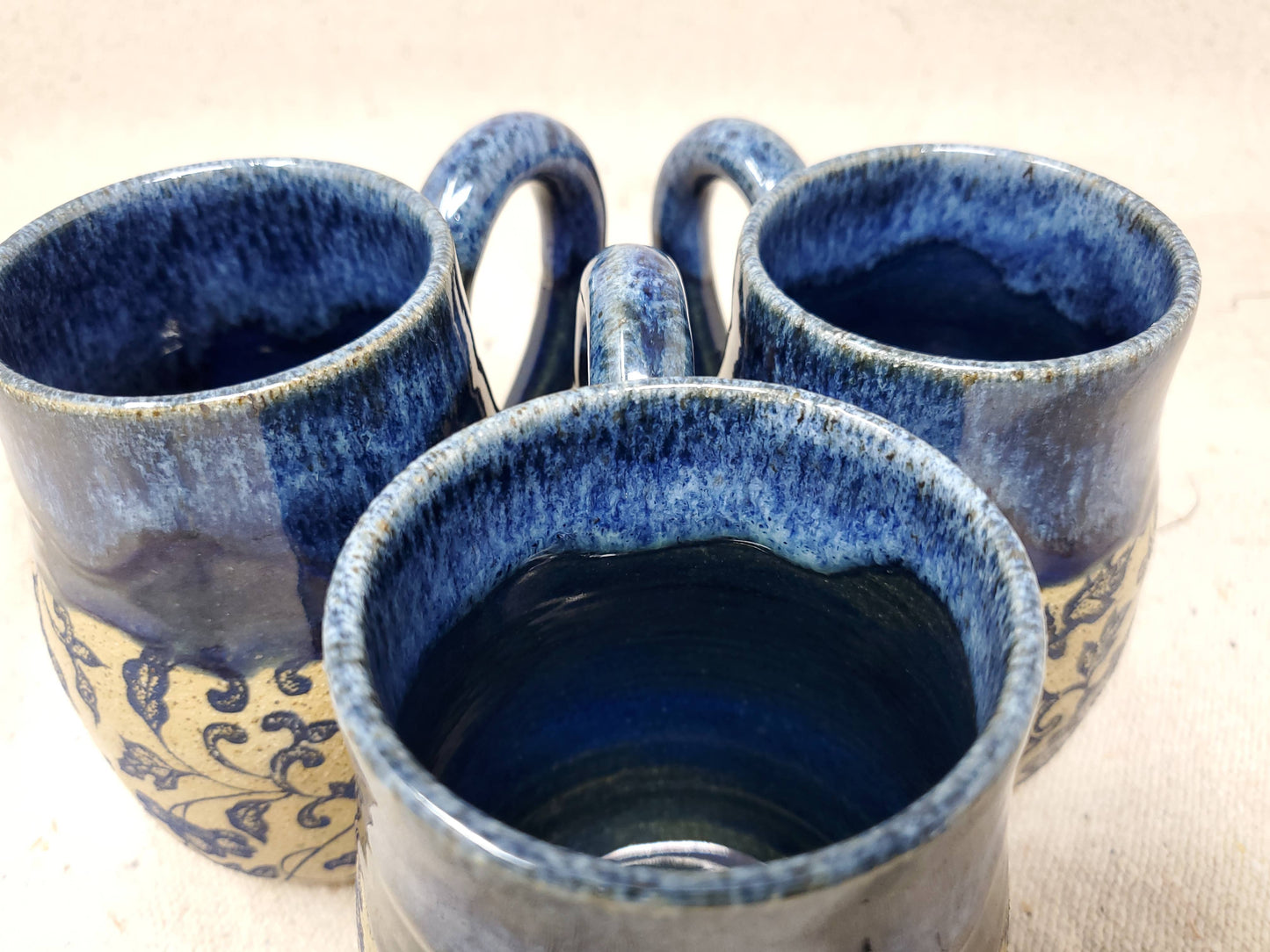 Rustic Victorian Blue Floral Mug