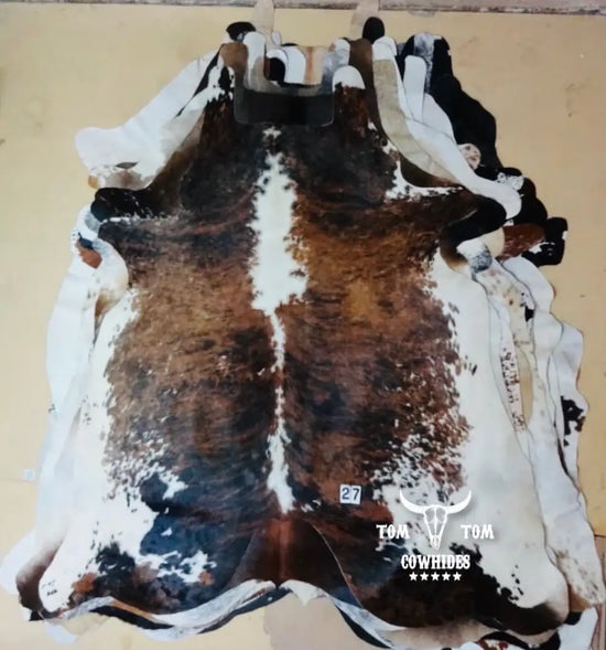 Cowhide Rug Combo Set Large Size 3 pcs Approx. 6x6 Feet