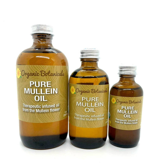 Certified Organic Pure Mullein Flower Infused Oil