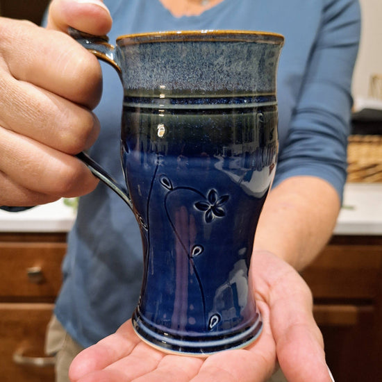 Handmade Stoneware Coffee Mug 10   oz to 12 oz Made to Order