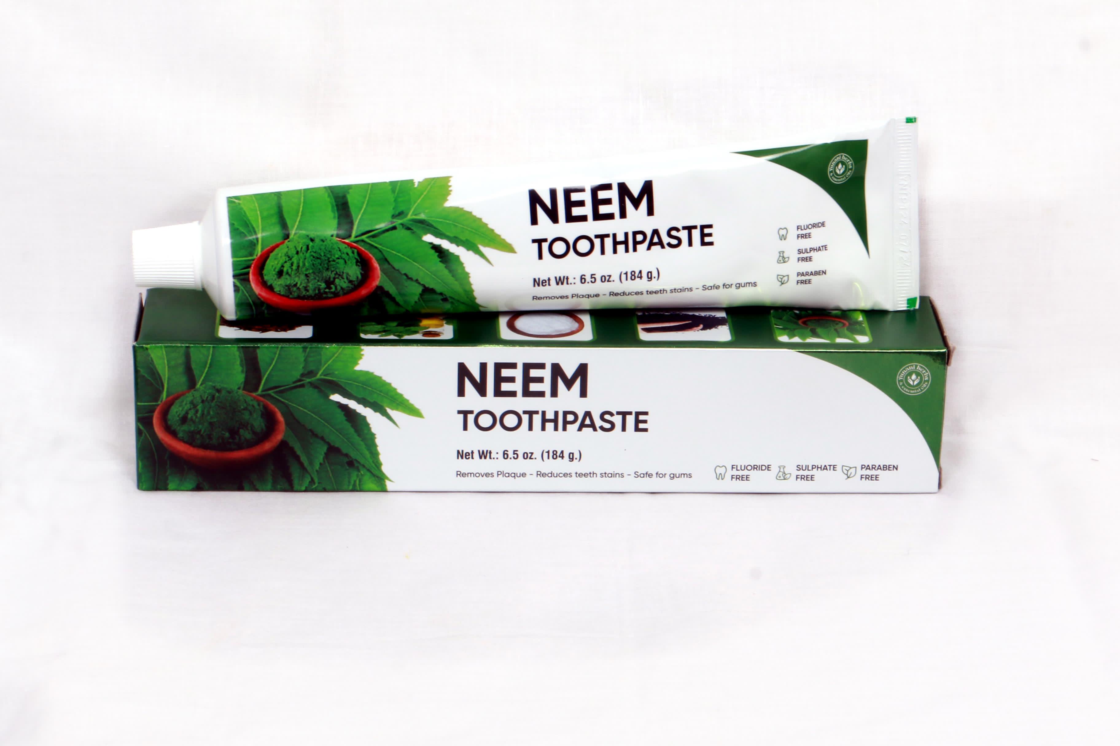 Yunani Neem Toothpaste – Fluoride-Free Herbal Toothpaste for Healthy ...