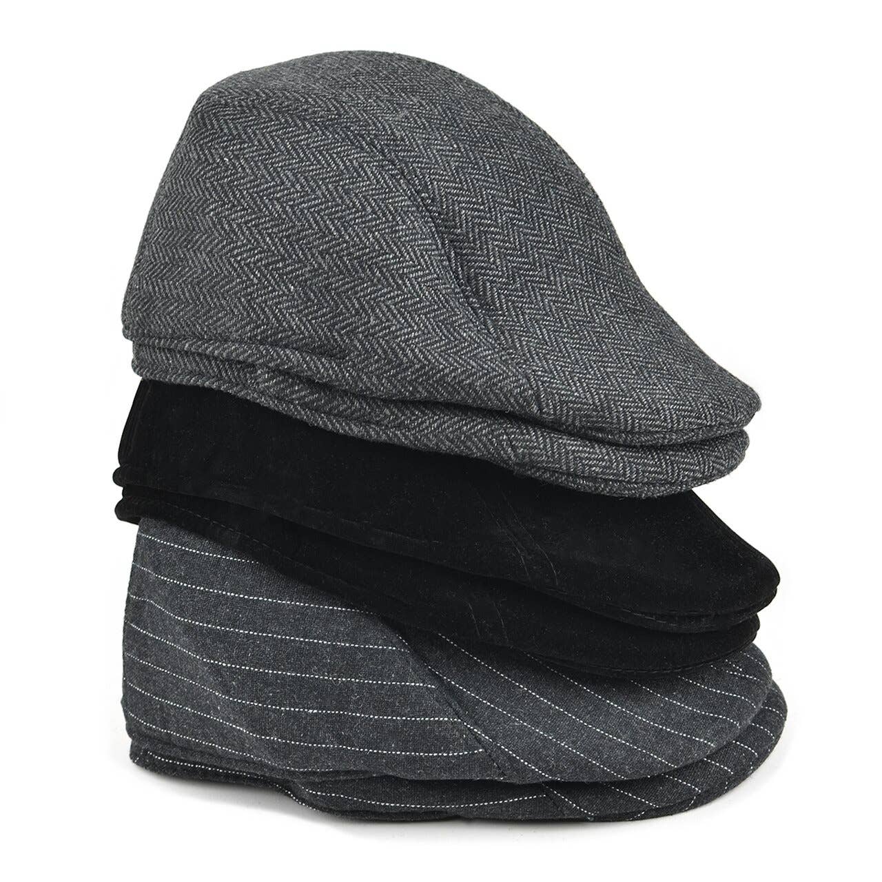 Fall/Winter Patterned Flat Ivy Hats
