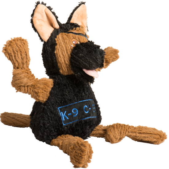 HuggleCause™, Project K-9 Hero, K-9 Chief Knottie® Plush Dog Toy, Large