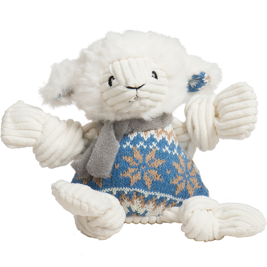 Leo Lamb Plush Dog Toy Knottie®