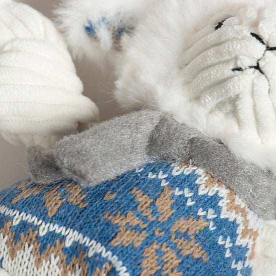 Leo Lamb Plush Dog Toy Knottie®