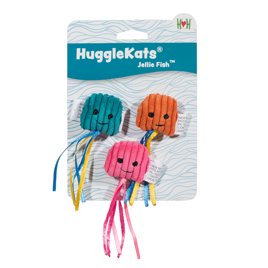 HuggleKats® Jellie Fish Cat Toys, 3 Pack
