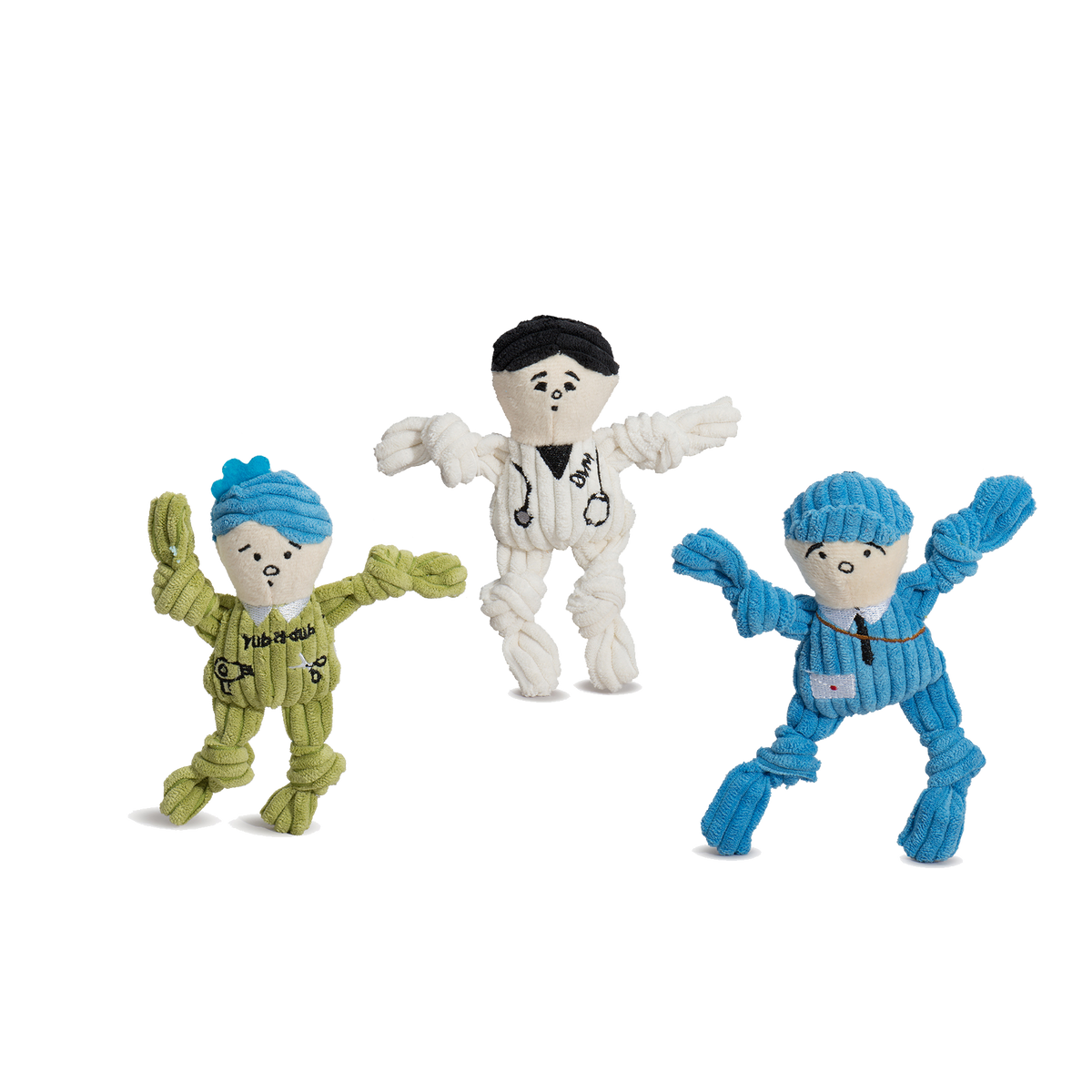 Wee Huggles® Assorted Dog People™ Plush Dog Toys, 3 Pack