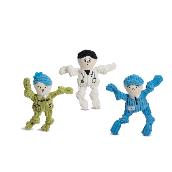 Wee Huggles® Assorted Dog People™ Plush Dog Toys, 3 Pack