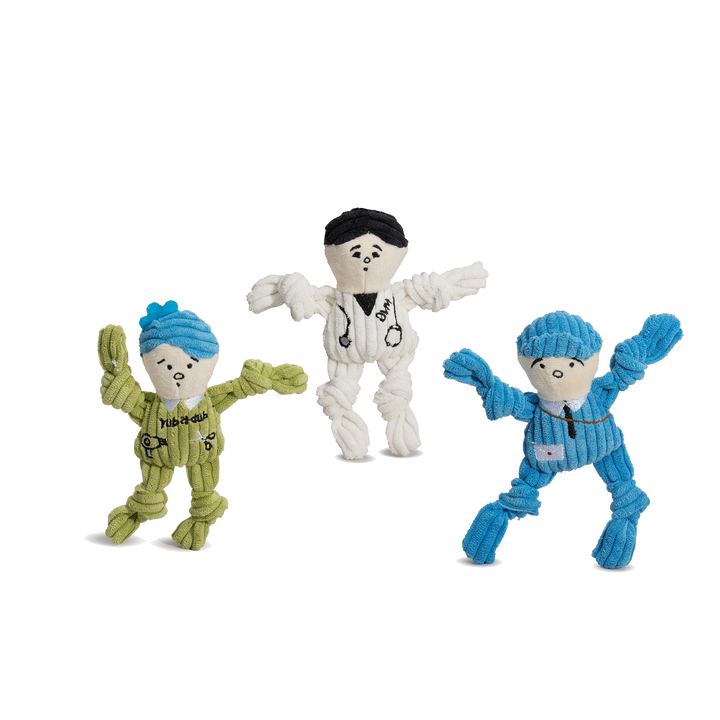 Wee Huggles® Assorted Dog People™ Plush Dog Toys, 3 Pack