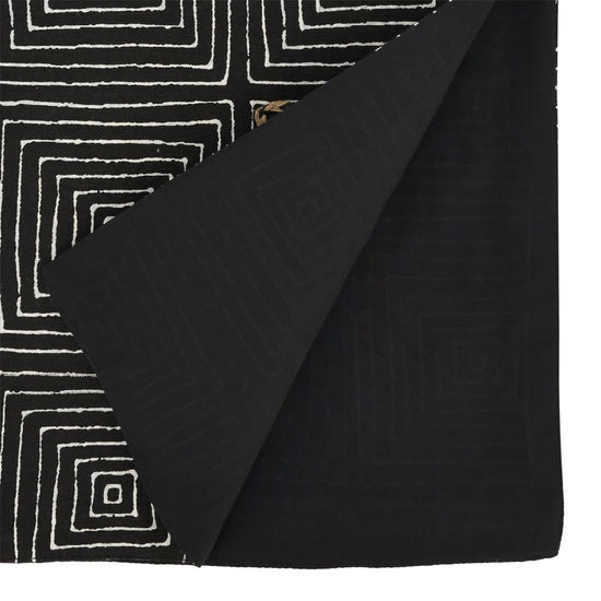 Embroidered Maze Design Cotton Table Runner 16" W x 72" L — dining room accent for seasonal table styling online gift shop find