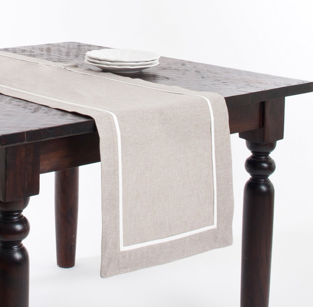Everyday Chic Pleated Cotton Table Runner (16"X72" Runner)