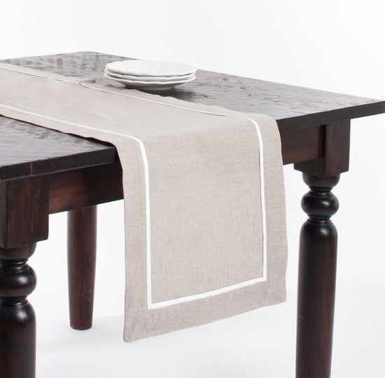 Everyday Chic Pleated Cotton Table Runner (16"X72" Runner)