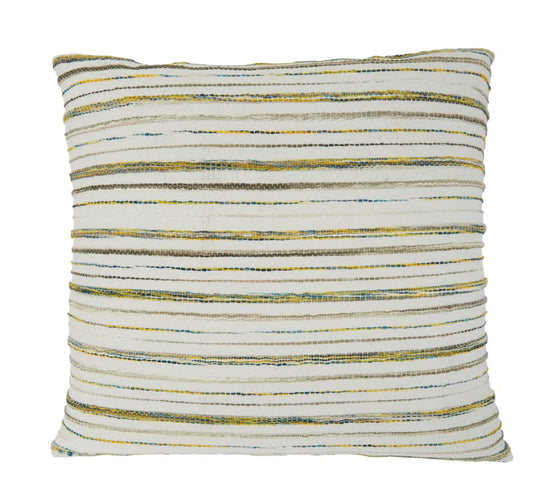 Boho Fringe Striped Decorative Throw Pillow 16" W x 24" L - Natural Cushion for Home, Couch, Living Room, Bedroom, Office Décor