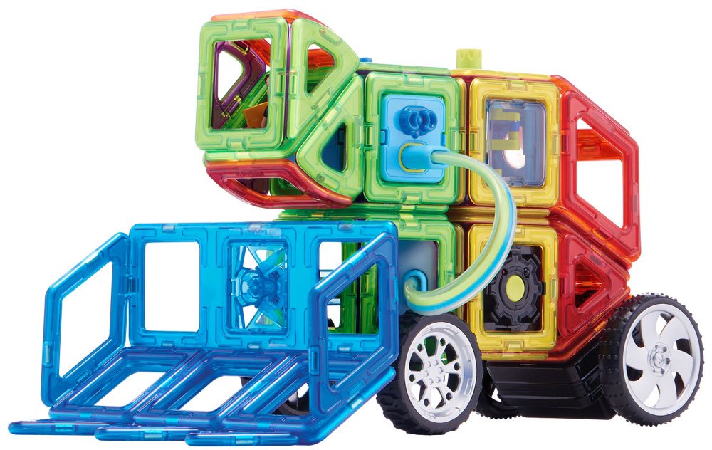 Super Educational Magnetic Geometric Tiles STEM Set