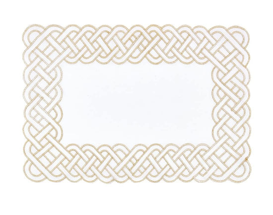 Fennco Styles Braid Emroidered Metallic Border Table Runner 16" W x 54" L - Silver Table Cover for Home Décor, Everyday Use, Christmas, Banquets and Special Events