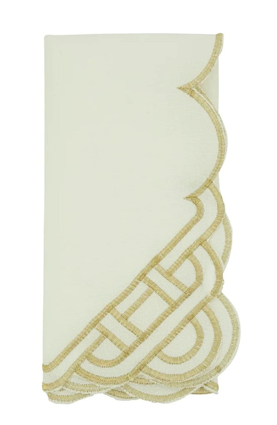 Fennco Styles Braid Emroidered Metallic Border Table Runner 16" W x 54" L - Silver Table Cover for Home Décor, Everyday Use, Christmas, Banquets and Special Events
