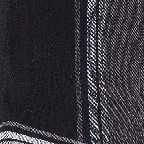 Contemporary Stripe Border Design Cotton Tablecloth