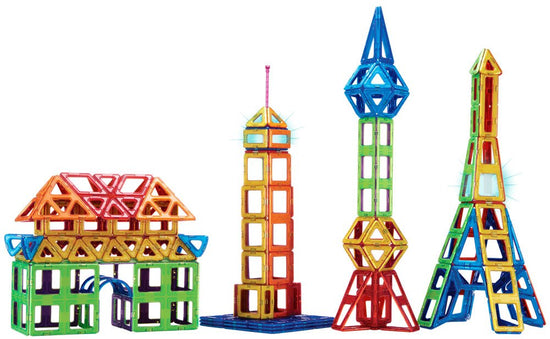 Super Educational Magnetic Geometric Tiles STEM Set