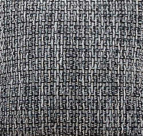 Fennco Styles Woven Textured Tassel Cotton Decorative Throw Pillow Cover 22" W x 22" L - Navy Blue Cushion Case for Home, Couch, Bedroom, Living Room and Office Décor
