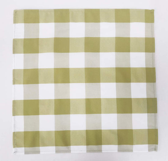 Buffalo Check Design Cloth Napkins 18" W x 18" L, Set of 4 — table setting accent for dining and special occasions seasonal decorating choice