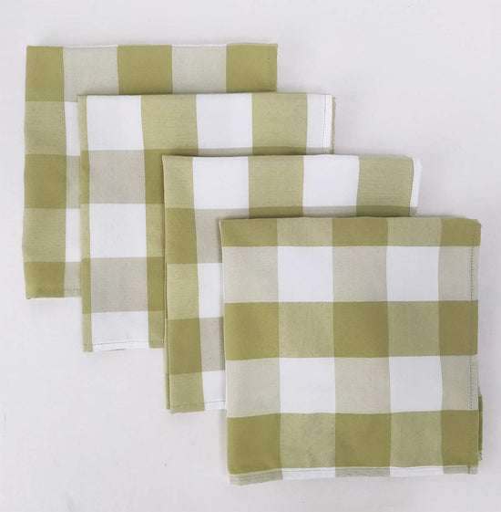 Buffalo Check Design Cloth Napkins 18" W x 18" L, Set of 4 — decorative tabletop piece for home entertaining online gift shop find