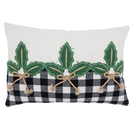 Fennco Styles Buffalo Plaid Christmas Collection Decorative Throw Pillow - Holiday Cushion for Home Décor, Couch, Living Room, Bedroom