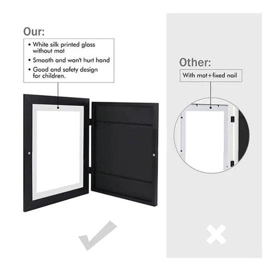 Children Art Frames Magnetic Front Open Changeable Kids Frametory for Photo Drawing Paintings Pictures Display