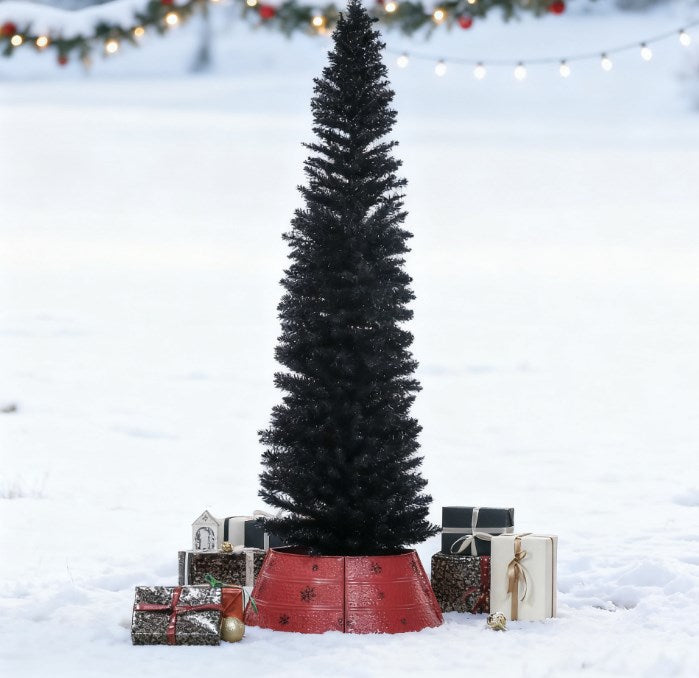 Pencil Christmas Tree with Sturdy Base, Christmas tree themed decor for festive holiday decorating from Cedar & Spice Gifts