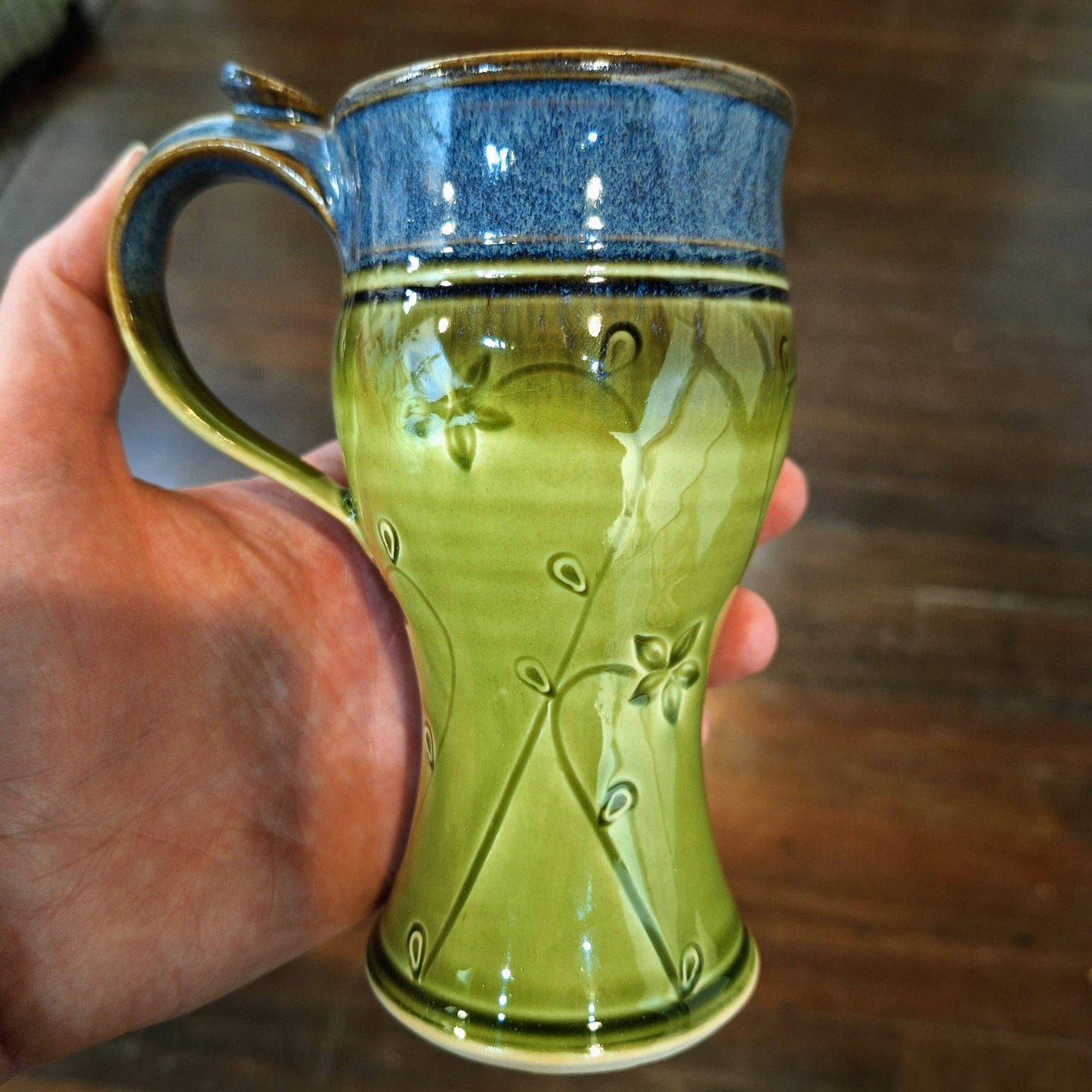 Handmade Stoneware Coffee Mug 10   oz to 12 oz Made to Order