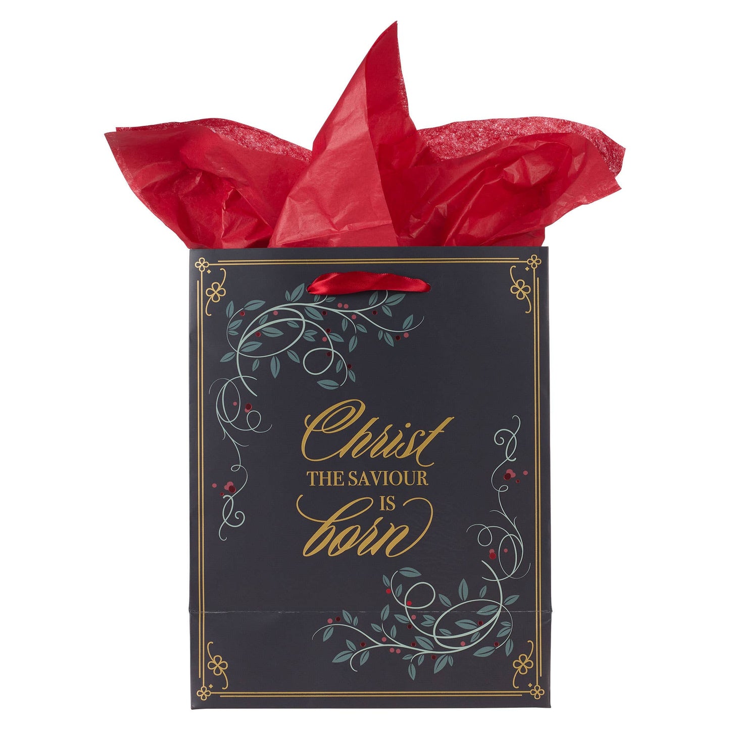 Gift Bag MD Blue/Red Christ the Savior is born