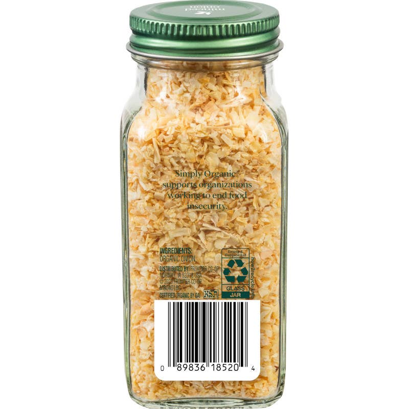 White Minced Onion, Certified Organic, Kosher, 2.21 Oz