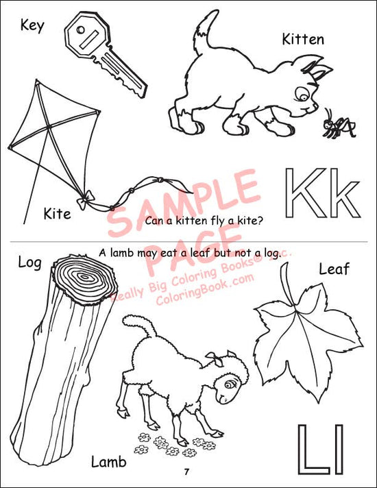 ABC-123 Coloring Book 8.5"x11"