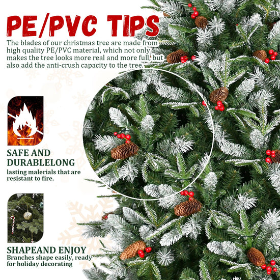 6FT Christmas Tree with 1593 Tips