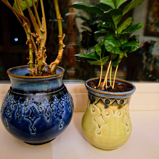 Handmade Stoneware Tabletop Planter Decoration Made to Order