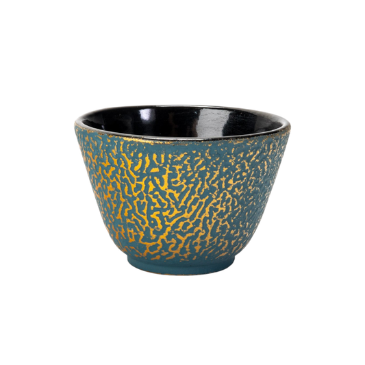 3oz Teal Blue Cast Iron Tea Cup (1/36)
