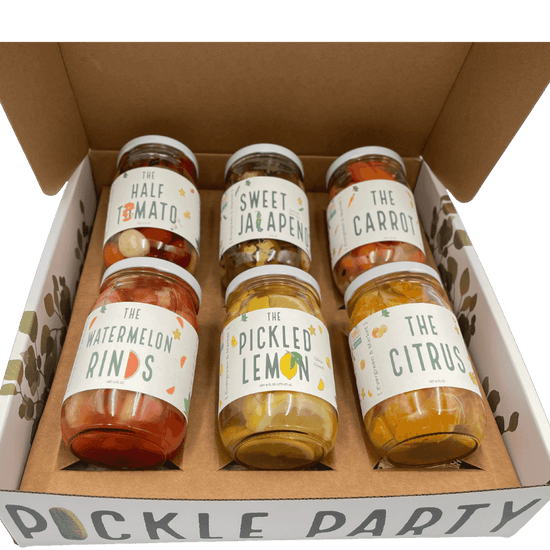 Pickle Gift Box — 6 Jars - Gourmet Pickle Gift