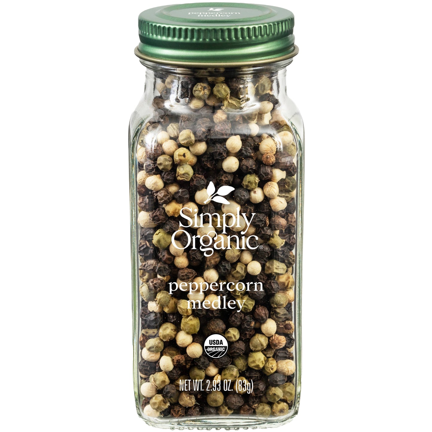 Whole Peppercorn Medley, Certified Organic, Kosher 2.93 Oz