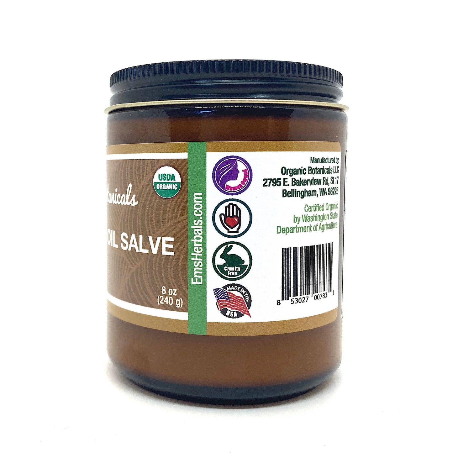 Pure Castor Oil Salve, Certified Organic
