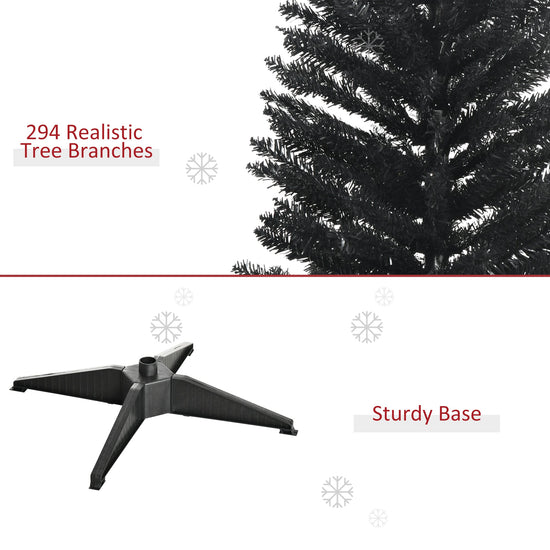 HOMCOM 5' Artificial Pencil Christmas Tree