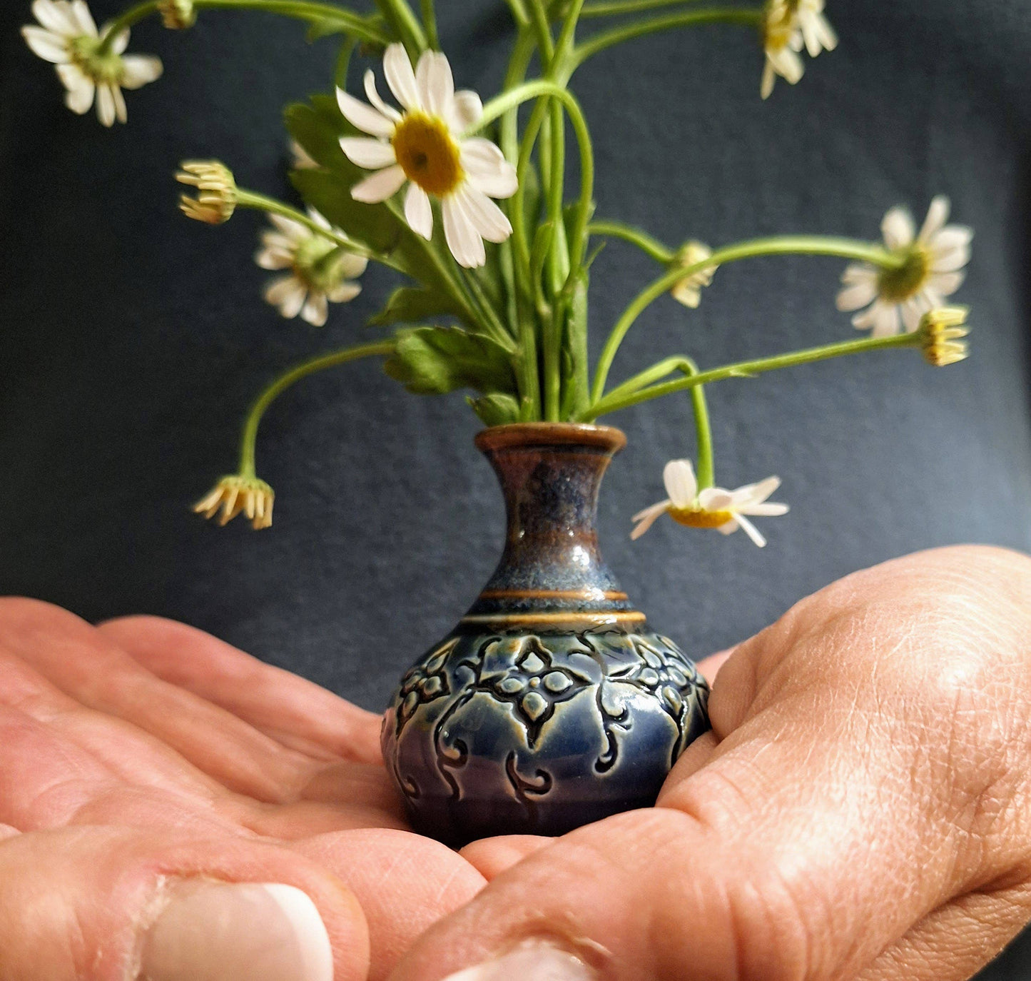 Amphora Bud Vases w/full pattern Made to Order