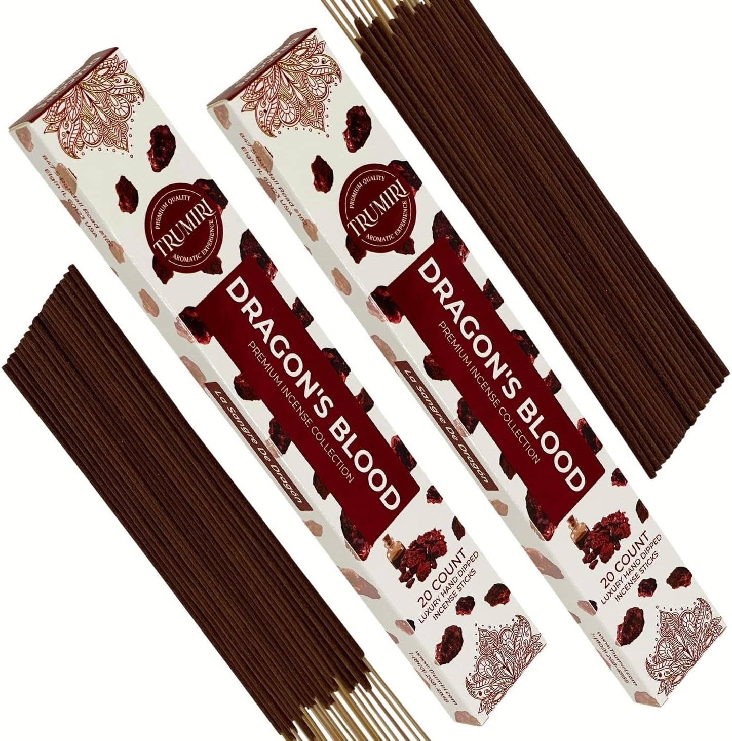 Dragons Blood Incense Pack of 2, Total 40 Incense Sticks