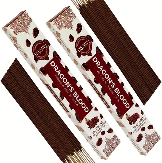 Dragons Blood Incense Pack of 2, Total 40 Incense Sticks