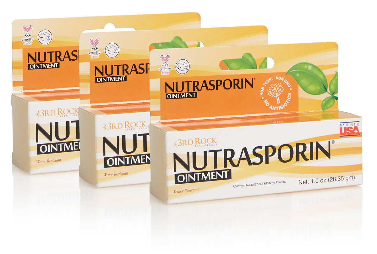 NUTRASPORIN® Beeswax Ointment – Natural Antibiotic Alternative with Chelated Silver Oxide (Water-Resistant, Vegetarian)